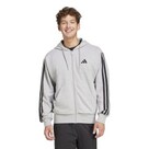 adidas Essentials 3-Stripes French Terry Full-Zip Hoodie