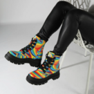 BUFFALO Aspha Lace Up Hi - Vegan Nappa - Black Rainbow
