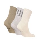 PUMA UNISEX MESH LOGO SHORT CREW SOCK 3P