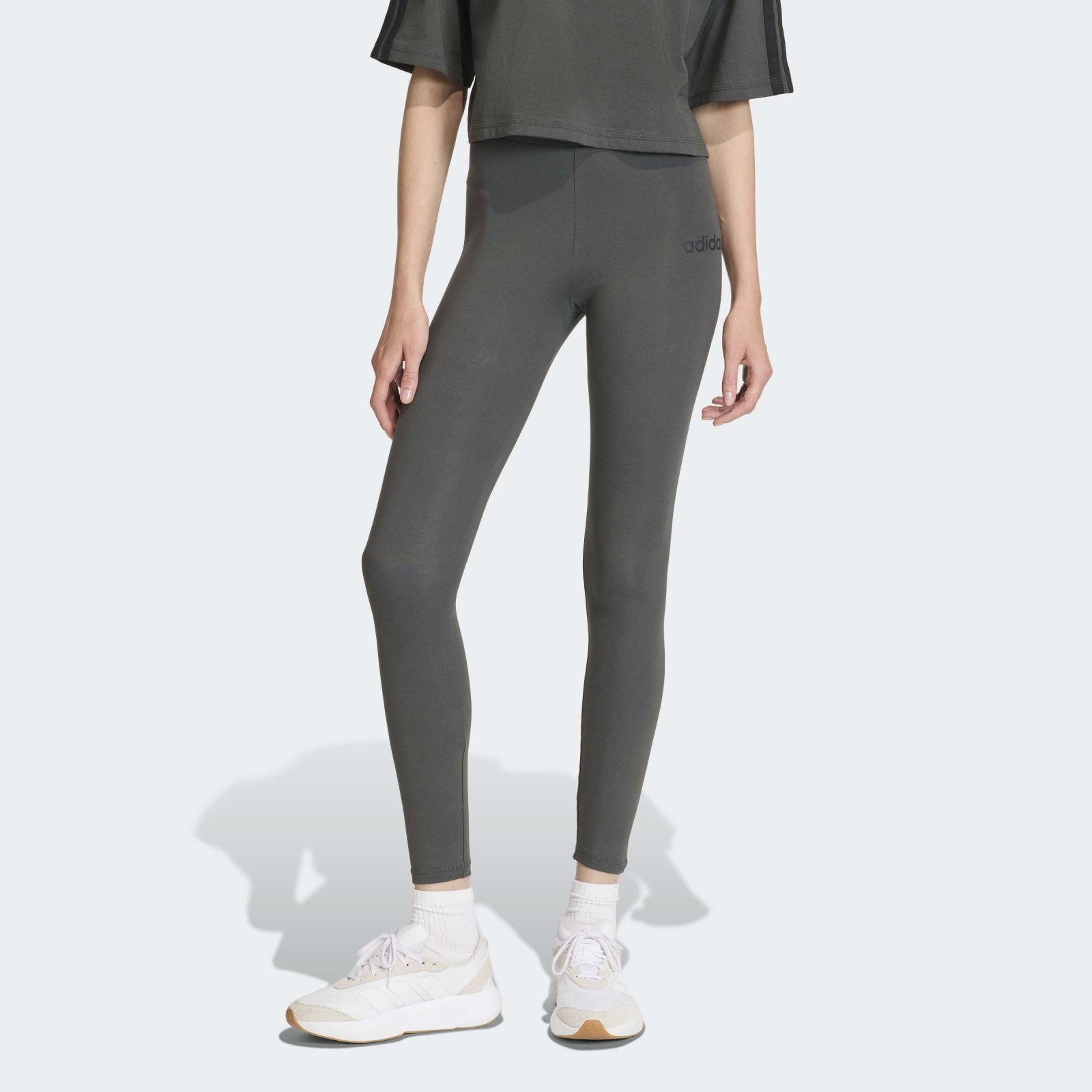 adidas Essentials LINEAR COTTON Leggings L