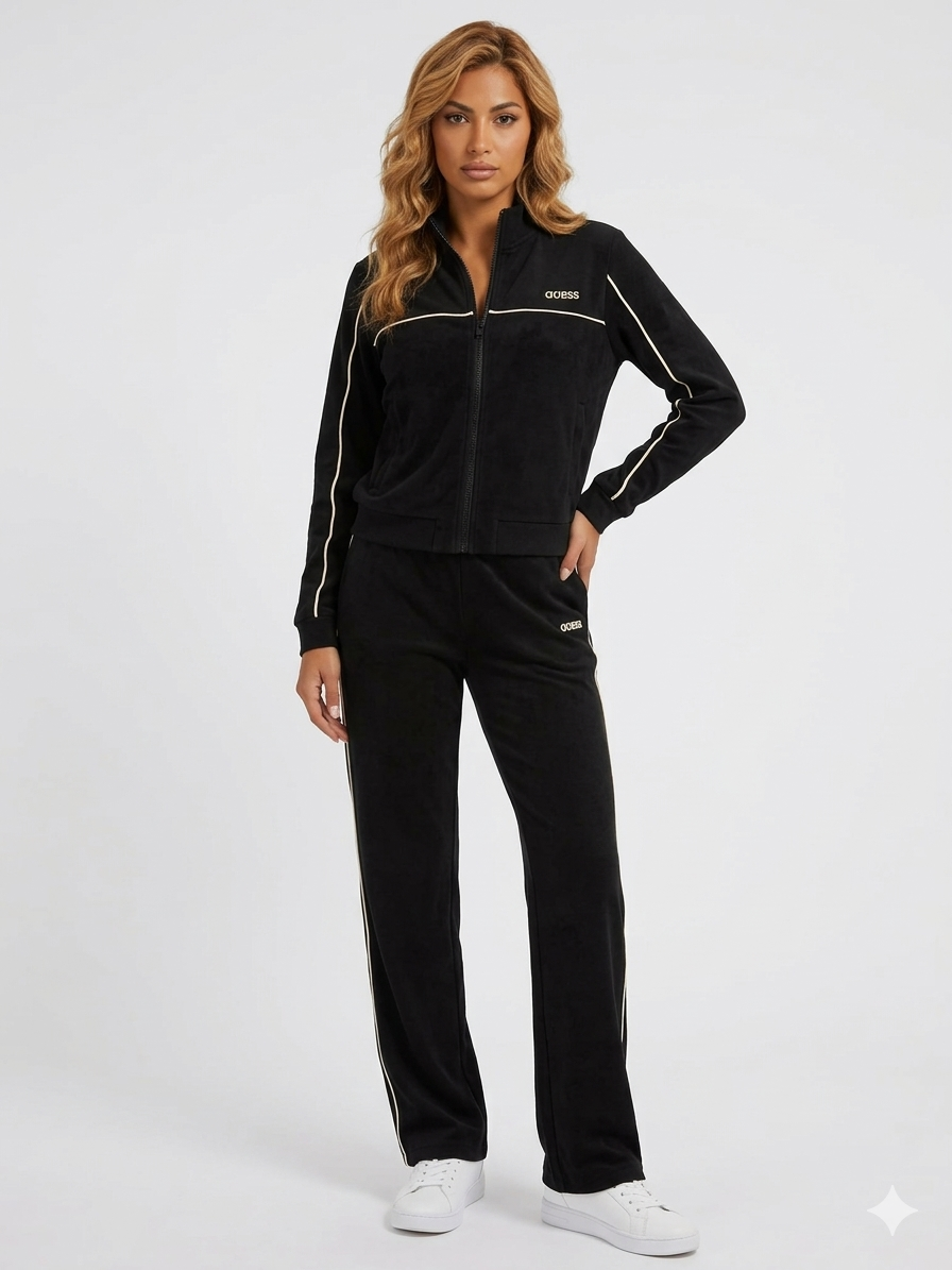 Guess clara full zip sweatshirt l