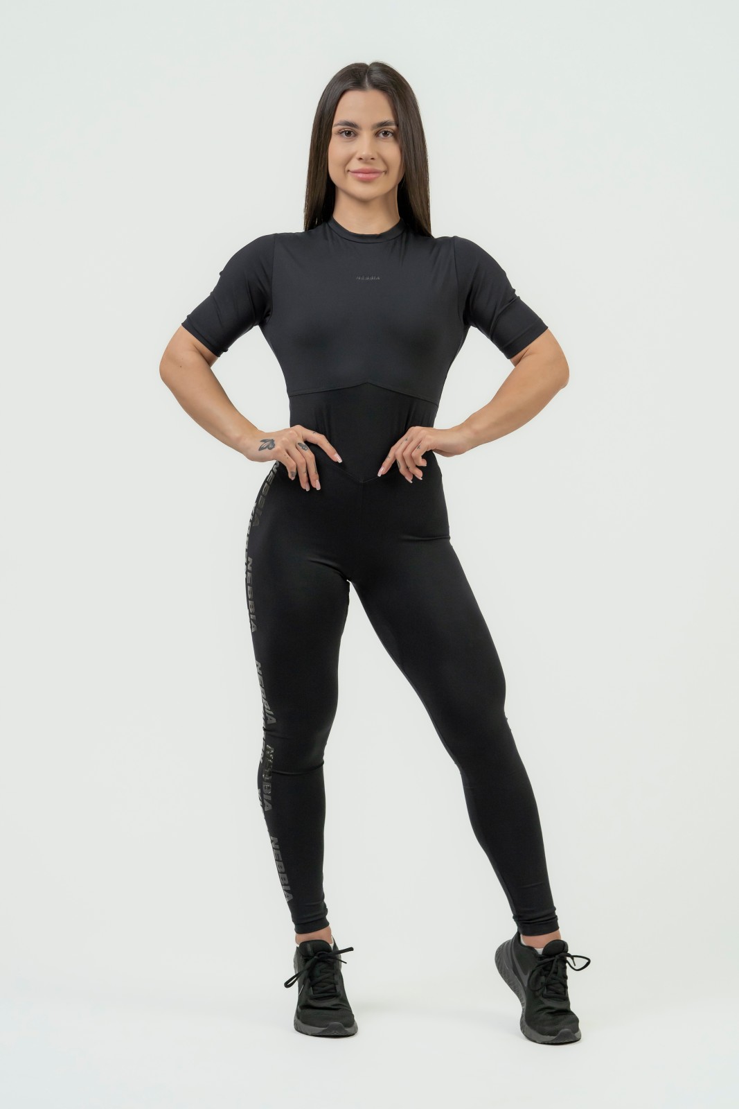 NEBBIA Womens Workout Jumpsuit INTENSE Focus L