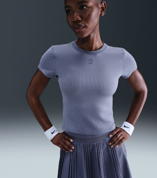 NikeCourt Advantage Womens Dri-FIT Short-Sleeve Tennis Top L