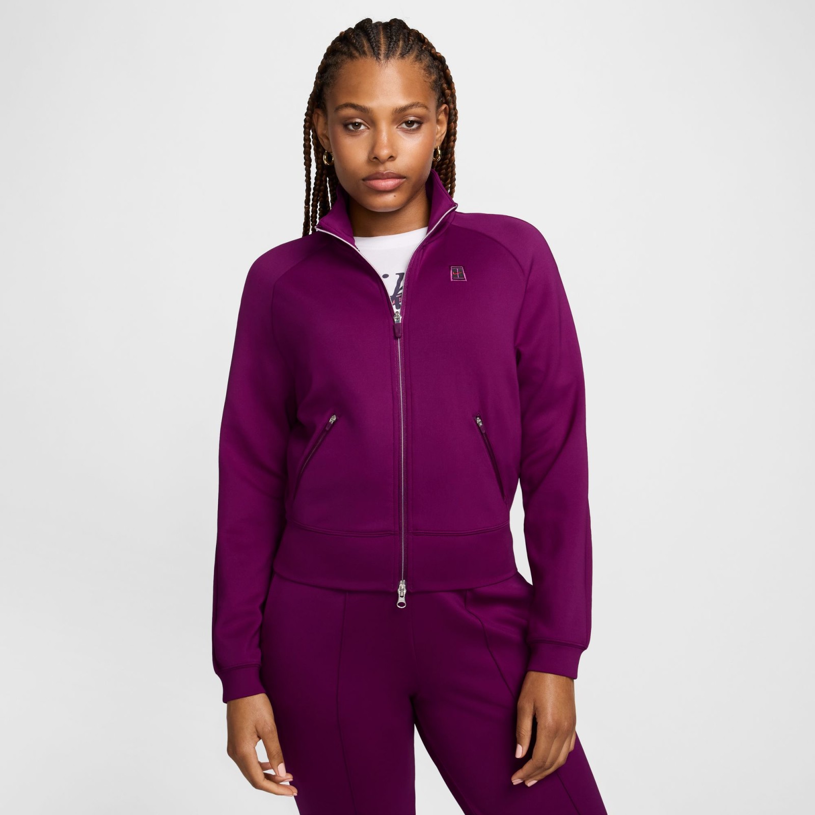 NikeCourt Womens Full-Zip Tennis Jacket L