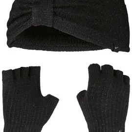NIKE METALLIC HEADBAND AND GLOVE SET