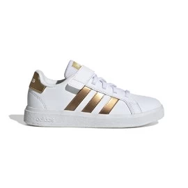 adidas Grand Court Sustainable Lifestyle Court Elastic Lace and Top Strap Shoes