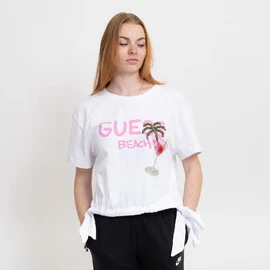 GUESS SS NODO CROP TEE