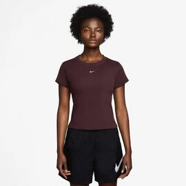 Nike Sportswear Womens Tight Ribbed Short-Sleeve T-Shirt