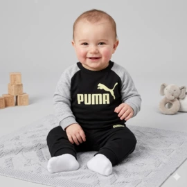 PUMA MINICATS ESS Raglan Crew Set FL INF