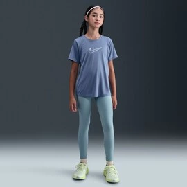 Nike One Fitted Big Kids (Girls) Dri-FIT Short-Sleeve Top
